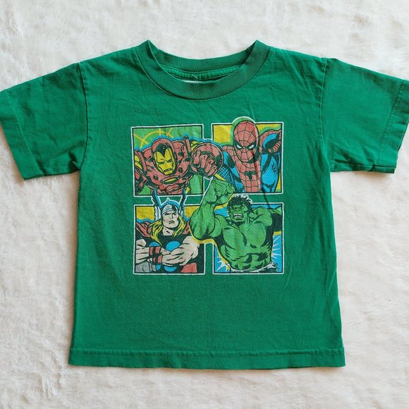 Avengers Kids Green Graphic Tee - Picture 1 of 7